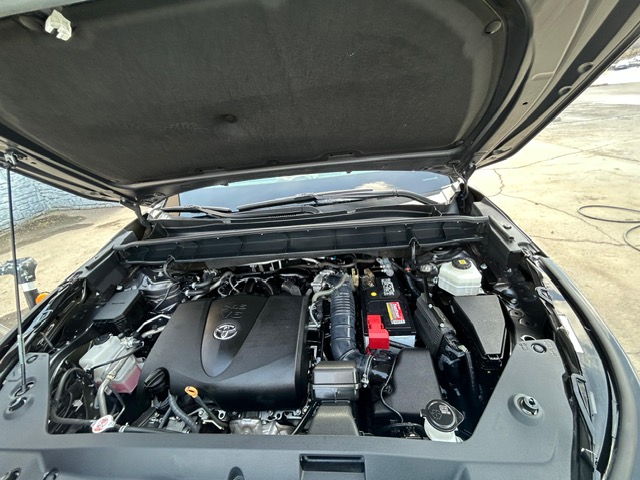 Clean Toyota engine bay after an engine dressing service